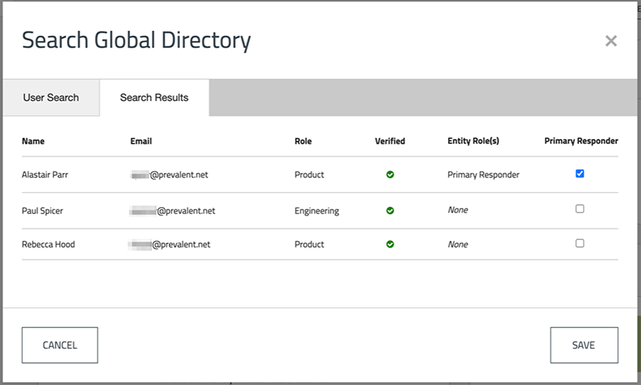 Search Global Directory